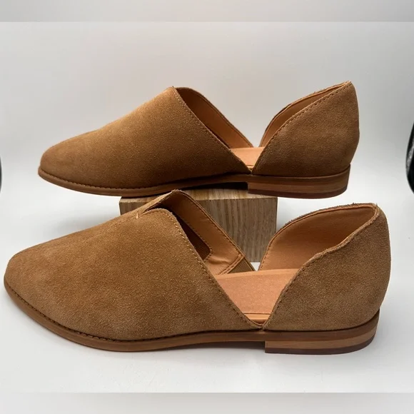 New Frye & Co. Women’s Suede Leather Slip On Shoes Size 8.5 Tan - Picture 4 of 5